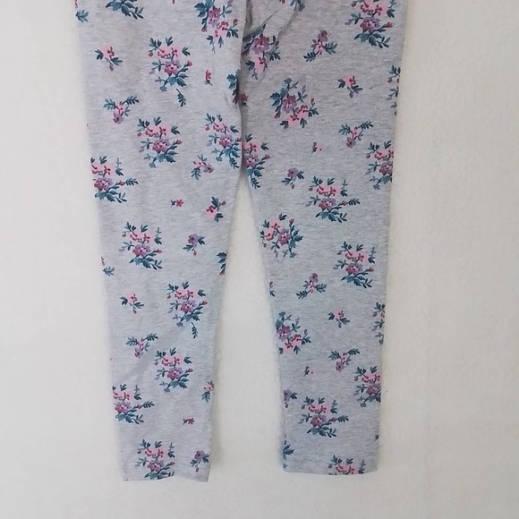 OshKosh Cotton Blend Leggings Size 5 in Gray w/ Floral Print - Picture 8 of 10